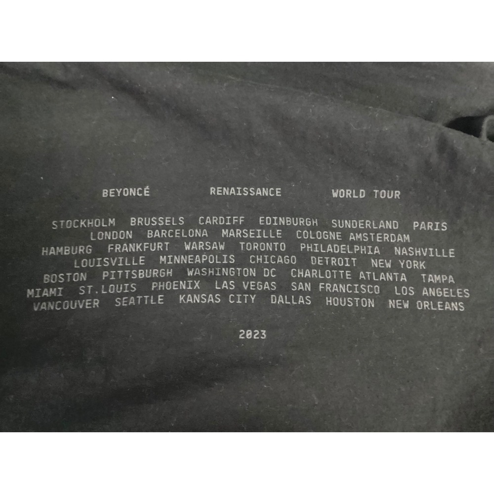 Beyonce Renaissance World Tour 2023 Graphic T-Shirt Black Large Concert Merch - Picture 5 of 6